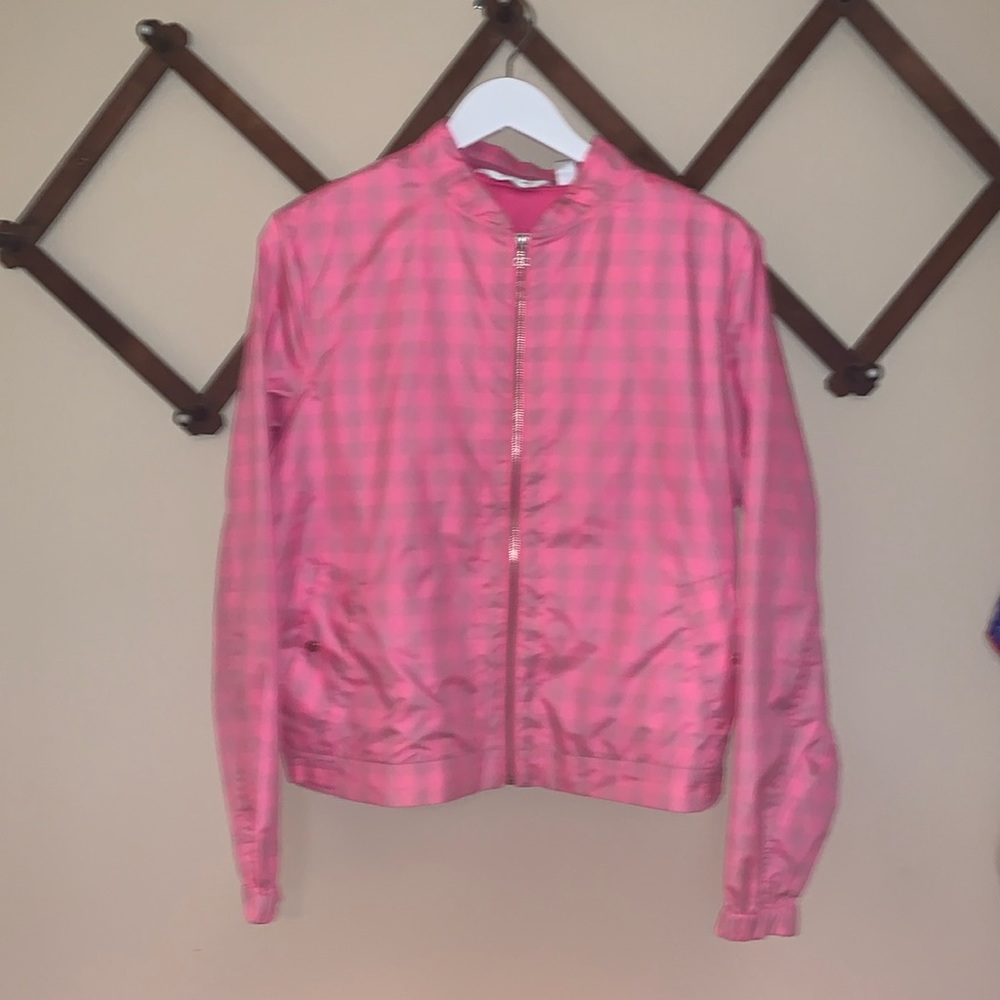 Hot pink windbreaker